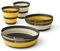 SEA TO SUMMIT - Frontier Dinnerware Set - Ultraleichtes, zusammenfaltbares Geschirrset - 2 Personen, 6-teilig - 2 große Schüsseln, 2 mittelgroße Schüsseln, 2 Becher - BPA-frei - aus Silikon - 395 g