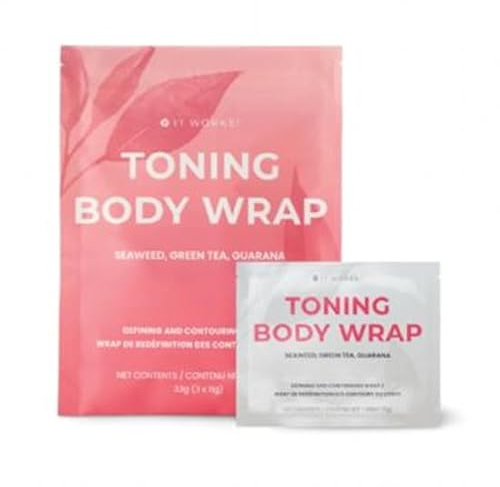 IT Works - Envoltura corporal tonificante para pérdida de peso, té verde, guaraná, 3,67 g (paquete de 3), 1,2233 gramos, firmeza, sin perfume, sin irritantes comunes, natural