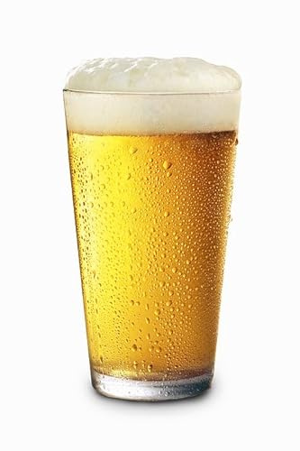 Necessia Heat-Tempered Durable Rim Pint Beer Glasses - 16oz, Set of 12 - Premium Quality, Stylish and Long-Lasting Beverage Glassware, Perfect for Home Bars, Restaurants, and Parties, Classic Design