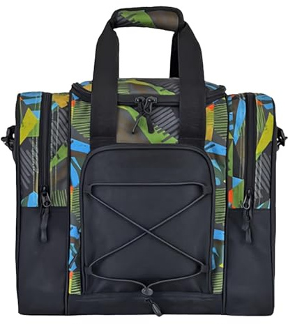 Bolsa de bowling-ball – Bolsa de bolos de bowling bolsa de la compra | Elegante bolso multifuncional con interior acolchado, cinturón ajustable, apto para bowling-ball, zapatos,, verde, ver