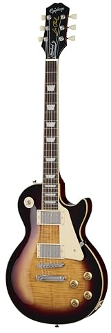 Epiphone Les Paul Standard 50s Figured Bourbon Burst - Single Cut E-Gitarre