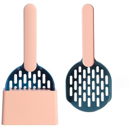 UOPJDD 1 Pieza De Pala De Arena para Gato con Base Y Pala De Reemplazo De 1 Pieza, Pala De Limpieza De Plástico, Suministros De Mascotas, Herramientas De Limpieza De Basura De Gatos.