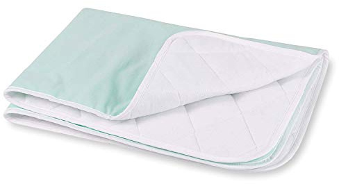 DMI Waterproof Sheet to be Used as a Bed Pad, Bed Liner, Mattress Protector, Pee Pad, Furniture Cover or Seat Protector with Quilted Slide Sheet and 4 Layers of Protection, Without Straps, 28 x 36