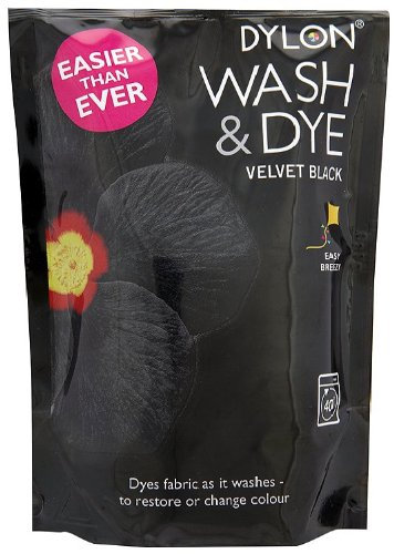 Dylon Wash and Dye Velvet Black 350 g (Pack of 4)