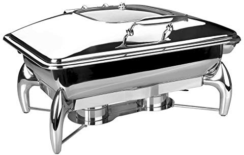 Lacor 69091 - Chafing Dish Luxe GN 1/1, acciaio inossidabile, 9 L