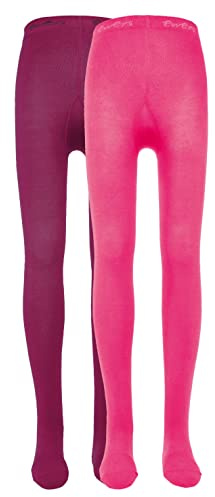 EWERS Collants bébé & Enfant, pour Filles et garçons, Couleurs Unies, Coton, fabriqué en Europe, 2 Paires