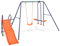 yorten Schaukelset mit Rutsche und 3 Sitzen Schaukelgerüst Kinderschaukel Gartenschaukel Kinderspielzeug Belastbar bis 145 kg 297 x 193 x 180 cm