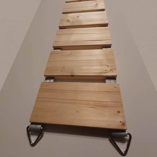 Medikratz Catwalk Kattbro, hängbro för katter av högkvalitativt massivt trä i olika längder, 50 cm – 200 cm (naturliga) (200 cm)
