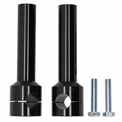 Lenker-Riser, 2 Stück, 25 mm, für Lenker, Adapter-Set aus Aluminiumlegierung, Motorradmodifikation (schwarz)