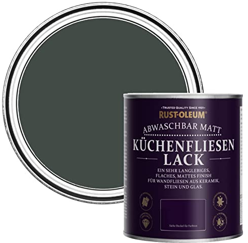 Rust-Oleum abwaschbare Küchenfliesenlack in dunkelgrün mit Matt Finish - Abendessen 750ML