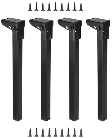 Folpus 4 Pieces Folding Table Leg Collapsible Table Legs Stable Portable for Bench Laptop Table, Height 70cm