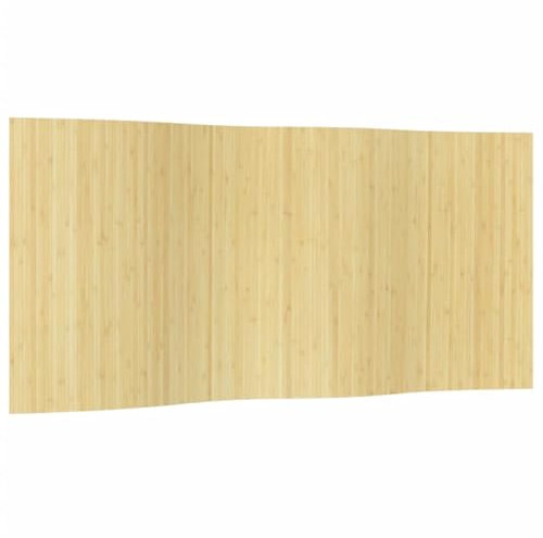 vidaXL Biombo Divisor de bambú Color Natural Claro 165x400 cm, Separador de ambientes, biombo Divisor, Separador de habitación