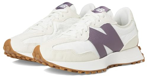 New Balance Damen 327 Sneakers, Linen/Sea Salt/Dark Ice Wine, 41 EU