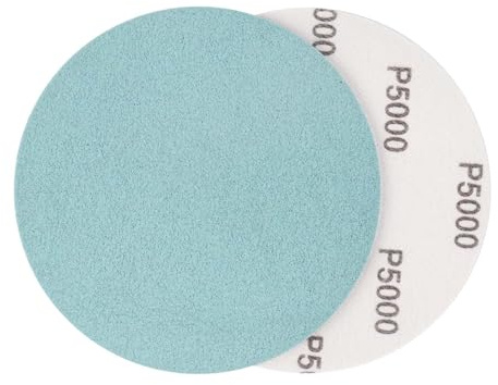 Disques Abrasifs 150mm 15PCS Disques en Mousse, P5000 Disques en Mousse avec Crochets et Boucles Disques de Ponçage fin en Carbure de Silicium pour Ponceuse Orbitale Aléatoire