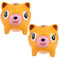2St Squeeze-Spielzeug für Angst Kinderspielzeug Spielzeug für Kinder witzige Kid Toys Spielzeuge Spielzeug zum Quetschen von Tieren Neuheit Squeeze-Spielzeug Vinyl Orange Gogogmee