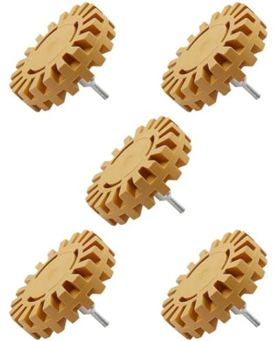 Hemobllo 5 Pièces 4 Retirer la roue en caoutchouc dissolvant de colle pour voiture outil rotatif raclette meule Enlèvement d'autocollant Supplies de détail automatique décalcomanie
