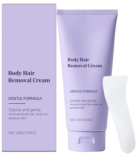 Piezas Pure Crema Depilatoria Corporal, Body Hair Removal Cream, Crema Depilatoria y Protectora de la Piel, Apta para Brazos y Piernas, Depilación Suave, Suavidad Duradera, Apto para Pieles Normales