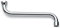 Schläfer 400314 S-Auslauf für Wand-Armaturen Verchromt, Länge 250 mm - 3/4 Anschluss, Konisch Dichtend für Ø 18 mm Aufnahme Auslauf S-Form 250 mm, chrom