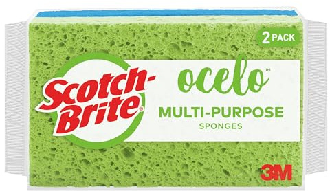 Scotch-Brite ocelo Handy Sponge, Assorted Colors, 2 Sponges