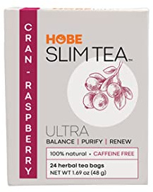 Ultra Slim Tea, Cran-Raspberry, Tea Bags, 24 Count Box
