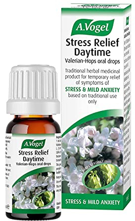 A.Vogel Stress Relief Daytime 15 ml | Natural Remedy with Fresh Valerian & Hops Extract | Gentle Support for Anxiety & Everyday Stress | Non-Habit-Forming
