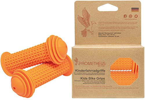 PROMETHEUS BICYCLES Fahrradgriffe Kinder I Lenkergriffe Fahrrad Kinder I Kinderfahrradgriffe 22.0 bis 22.2 mm Schadstofffrei, Phthalate frei für Kinder Laufrad Roller Kinderfahrrad