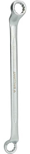 BRILLIANT TOOLS BT012903 Llave de estrella doble, acodada, 12 x 13 mm [Powered by KS TOOLS]