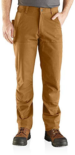 Carhartt Pantalon de travail utilitaire à double face en acier Rugged Flex Relaxed Fit Pantalon Homme, Marron, 32W/34L