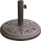 Garden Mile Rattan Effect Garden Parasol Umbrella Base - Heavy Duty Weatherproof Black Resin Umbrella Stand for Patio, Garden, Outdoor,Outdoor Furniture Umbrella, Canopy, Gazebo