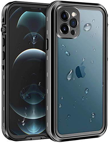 AICase Carcasa Impermeable para iPhone 12 de 6,1 Pulgadas, IP68, Impermeable, 360°, protección contra Golpes, Deportes, Funda de protección Impermeable,