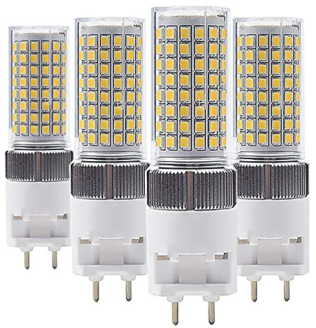 BesYouSel G12 16W LED Light Bulb G12 Base LED Corn Light Bulb T6 Metal Halide Light Bulb 130W Halogen Bulb replacement for Street, Warehouse, Garage Lighting AC100-277V 3000K Warm White Pack of 4