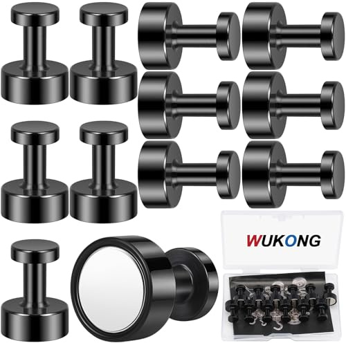 Wukong Magneti Neodimio, 12x16mm | 12 Pezzi Magnete Neodimio Mini Calamite Potenti, Calamite Piccole per Frigorifero, Bacheca, Ufficio e Cucina