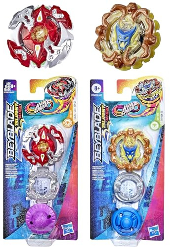 Toptoys2u Bargain Bundles Bey-Blade Burst Rise Twin Pack Burst Rise Galaxy Zeutron Z5 & Hypersphere Typhon T5