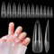 Adonafy Capsule Americaine Ongle Stiletto: 240 Pièces Durable Couverture Complète Capsules Ongles pour Femme Filles - Longs Faux Ongles Gel pour Salons - 12 Tailles