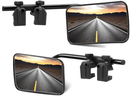 NEWFUN Wohnwagen Spiegel Auto,Wohnwagenspiegel,Paar Für Links Und Rechts,Drei Sekunden Montage,Inklusive Aufbewahrungstasche,Passend Für Alle Gängigen Automodelle