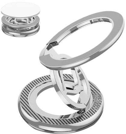 Mobiltelefon ringhållare stativ | magnet mobilgrepp stativ fingerring | 360 graders rotation justerbar smartphone-montering för hemmagaget, träning, inspelning