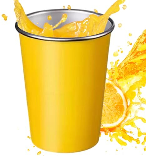 Taza de metal - Vaso recto de 350 ml, de acero inoxidable, aislante, fácil de reutilizar, perfecto para cocina, camping, viajes, mantiene el café caliente, mantiene las bebidas frías,