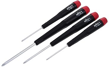 Wiha 26194 Screwdriver Set, Phillips With Precision Handles, 4 Piece