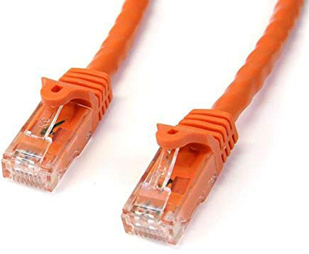 StarTech.com 1m CAT6 Ethernet Cable - Orange CAT 6 Gigabit Ethernet Wire -650MHz 100W PoE++ RJ45 UTP Category 6 Network/Patch Cord Snagless w/Strain Relief Fluke Tested UL/TIA Certified (N6PATC1MOR)