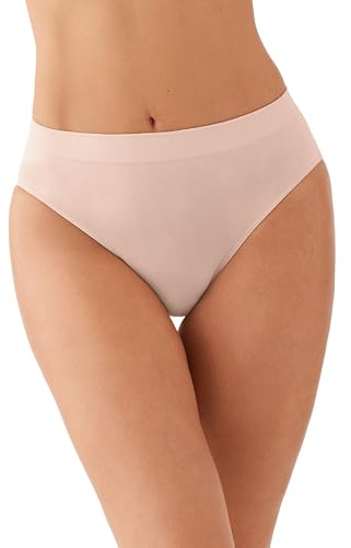 Wacoal Women's B Smooth Hi Cut Brief Panty, Rose Dust, XXL