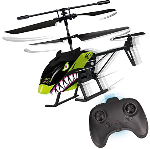 Xtrem Raiders - Elicottero Shark | Aereo Telecomandato | Elicottero Telecomandato | Elicotteros Giocattolo Rc | 3,5 Canali | Giocattoli Bambini 8 Anni O Più