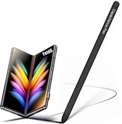 BaiFu Sostituzione S Pen, Penna Stilo Samsung Fold6, Penne Z Fold 6 Slim, Penna di Input Pen per Galaxy Fold6 Fold Edition, Penne Stilo universali per Samsung Galaxy Z Fold6-Nero