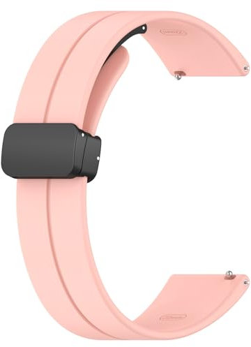 Sport Magnetisch Armbänder für Garmin Venu 3S / Venu 2S Armband Damen Herren, Magnetverschluss Silikon Weiches Uhrenarmband Sport Verstellbares Ersatzband für Garmin Venu 3S/Venu 2S