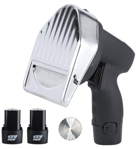 Coltello Shawarma Senza Fili, Affettatrice Kebab Turco da 80 W Taglierina Giroscopica Commerciale Senza Fili in Acciaio, Macchina per Tagliare la Carne, Spessore Regolabile 0-8 Mm, per Shawarma