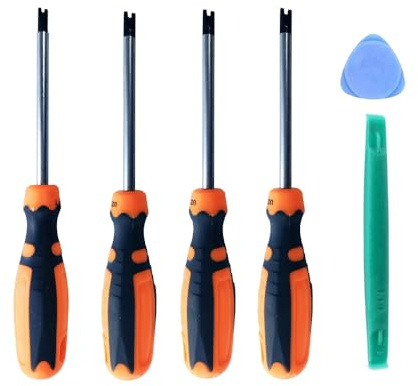 Fongmore 4 cacciaviti a U tipo forcella a U da 1,7 mm, 2,0 mm, 2,3 mm, 2,6 mm, kit di cacciaviti antiscivolo di precisione con strumento manuale multifunzionale magnetico