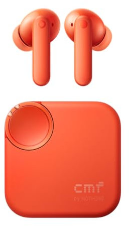 CMF by Nothing Buds 2 Auriculares inalámbricos con ANC híbrido de 48 dB, 55 Horas de batería, Driver PMI de 11mm, 6 micrófonos HD y Audio Espacial, Resistencia al Agua y Polvo IP55 – Naranja