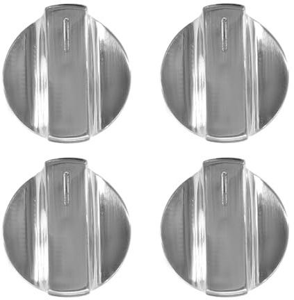 Fuziddn Upgraded W11517331 Stove Knobs Replacement for Whirlpool Electric Cooktops - Replacement for YWFE745H0FE0, WFE770H0FZ0, WFE745H0FS0 & Other Models, Heat-Resistant Anti-Slip Control Knobs