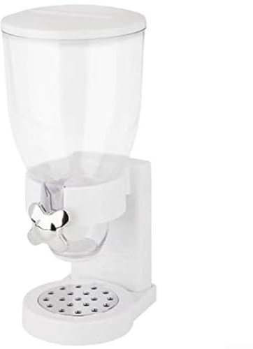 ComfyHarbor Distributeur d'aliments secs avec une capacité de 496,1 g, contrôle des portions de 28,3 g par torsion, noix, haricots frais jusqu'à 45 jours, stockage de comptoir en libre-service pour la