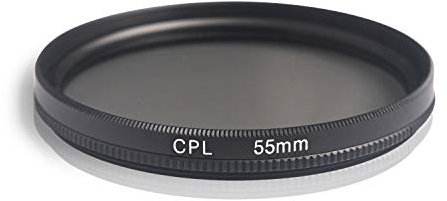 Ares Foto® Filtre polarisant Circulaire, Verre et Aluminium. pour Canon Sony Nikon Fujifilm Pentax Tamron Sigma Leica Olympus Panasonic (55mm)