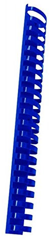 OFFICE PRODUCTS Plastikbinderücken 50 Stück DIN A4 51mm (510 Seiten) Binderücken Bindungskämme Plastikbindung | Kunststoff | Farbe: Blau
